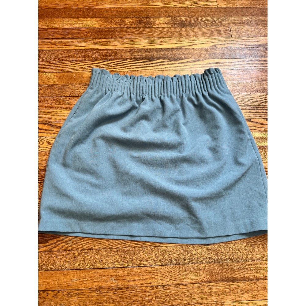 J.Crew Mercantile Blue Paperbag Waist Mini Skirt with‎ Pockets Size 6